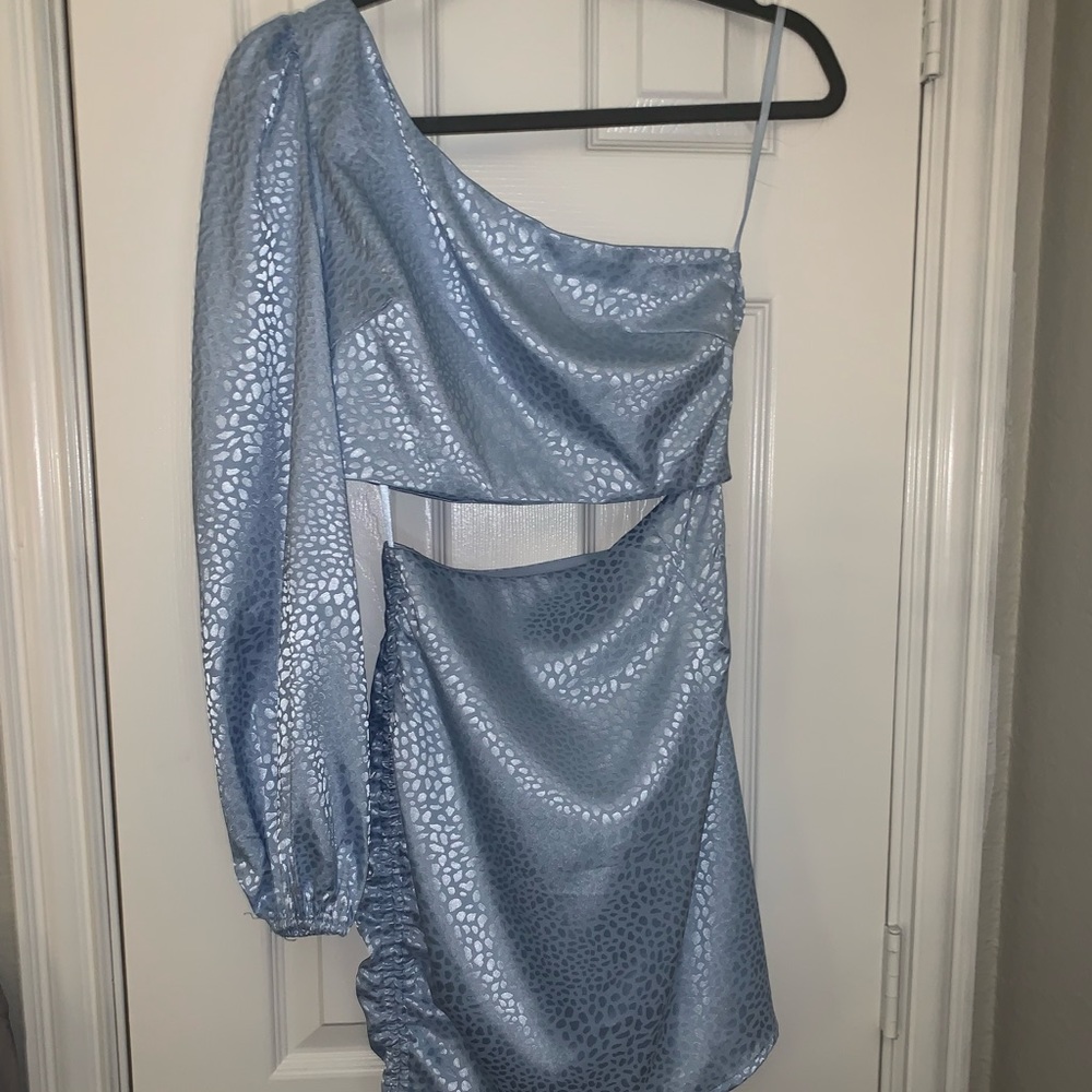 Runaway Blue One Arm Dress